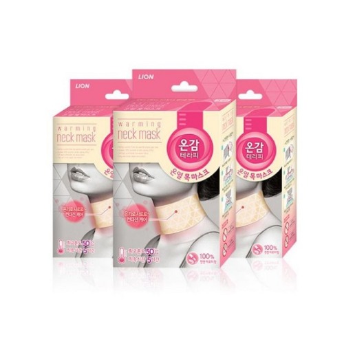 温熱 首マスク ナチュラルアロマ 5枚x3個 温かいヒーリング 疲れ コンディションケア