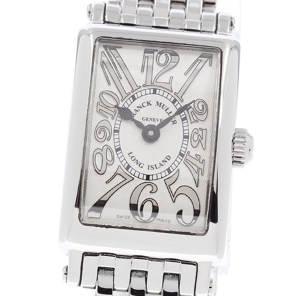 フランクミュラー FRANCK MULLER 802QZRELAC ロングアイランド プティ レリーフ クォーツ レディース 美品 箱・保証書付き_943380【中古】
