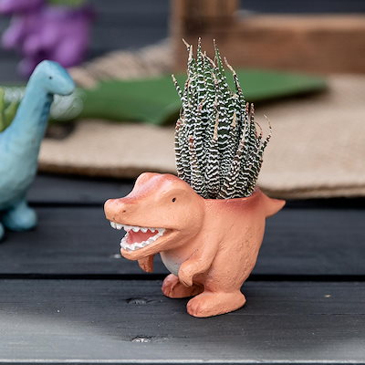 プランター 恐竜シリーズ ティラノサウルス 植木鉢 ...のサムネイル