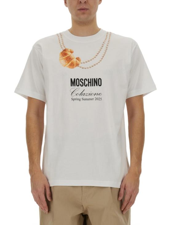 MOSCHINO Men T-Shirts 07070241 1001 White