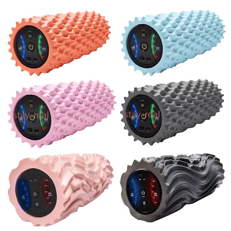 電動 筋膜リリース フォームローラー ヨガポール ローラー 専用収納ケース付き 首 肩こり 足 ハリ