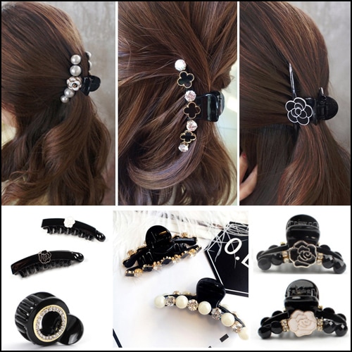 Qoo10 韓国ファッション ヘアクリップ 花 フラ バッグ 雑貨