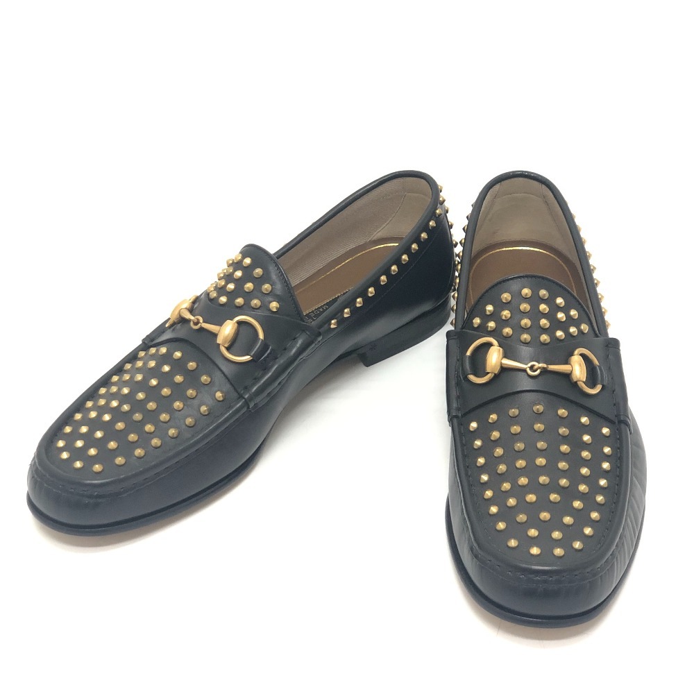 ローファー ホースビット 1953 スパイク 靴 シューズ 革靴 スタッズ レザー ブラック