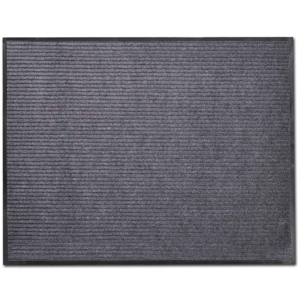 玄関マット 90x120cm グレー PVC製