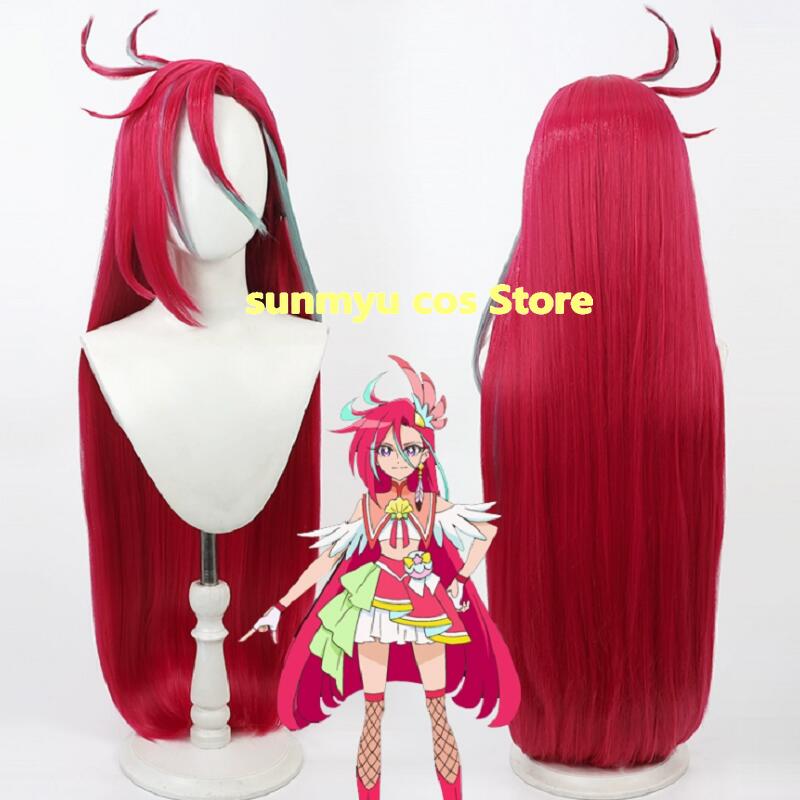 トロピカルージュプリキュア 滝沢あすか キュアフラミンゴ ウィッグ　コスプレ　かつら