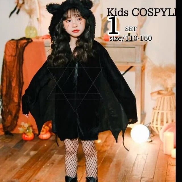 ハロウィンキッズ巫女悪魔魔女天使子供用バンパイア吸血鬼コスチューム女の子ハロウイン仮装ハロウィーンハロウィン衣装ハロウィンコスチュームワンピースコスプレ子ども