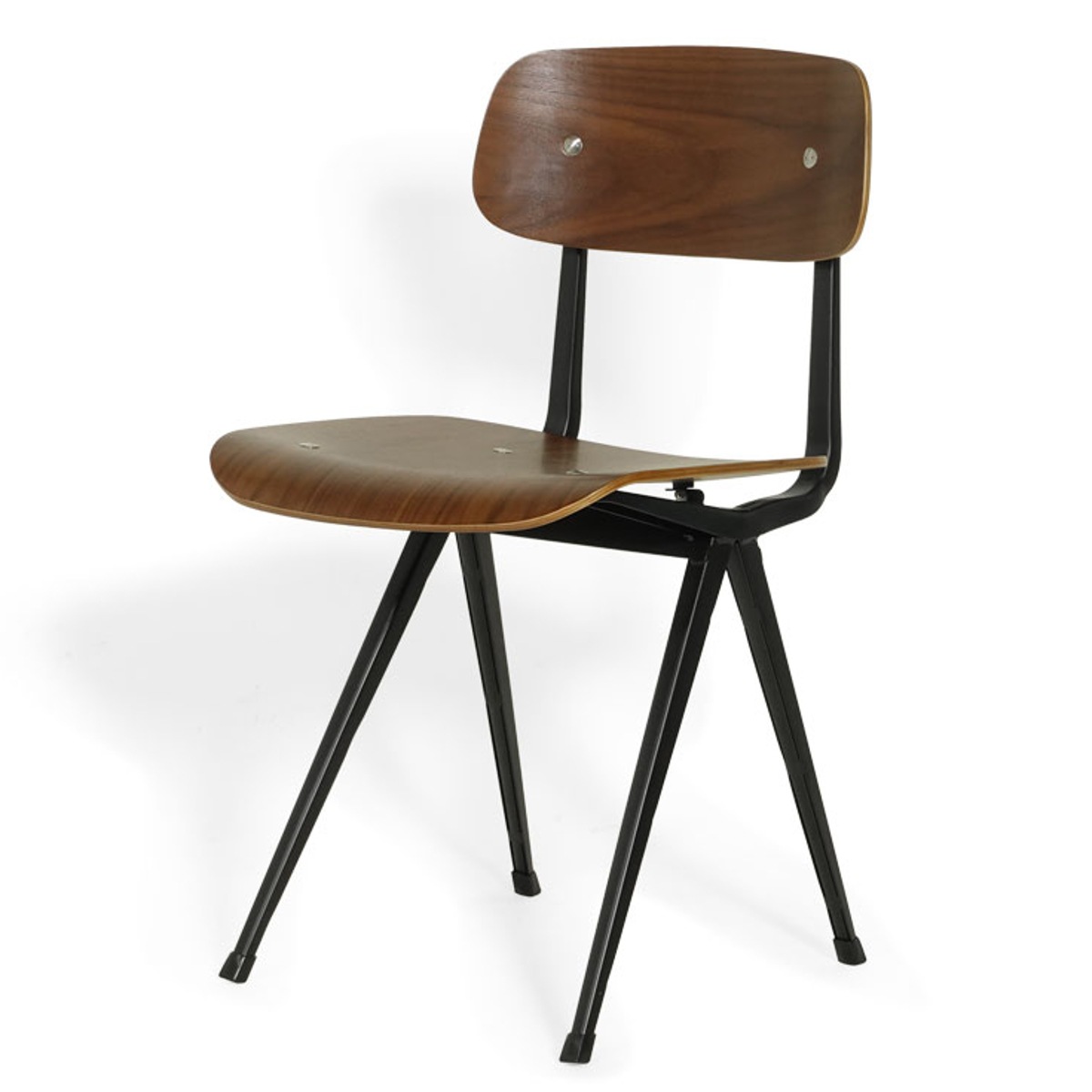 ダイニングチェア 座面高47cm ウォールナット リザルトチェア リプロダクト デザイナーズチェア チェア 椅子 食卓 リビング 背もたれ 天然木 ナチュラル 北欧 木目調 プライウッド