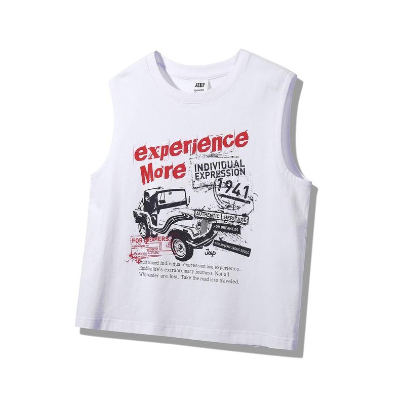 [] 25年秋の新商品（共用）ヴィンテージ自動車ノースリーブTシャツJQ3TSU602