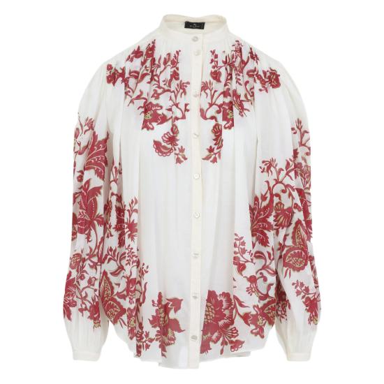 ETRO Women Shirts 99SP5I8 WRIA0048 X0808 WHITE RED