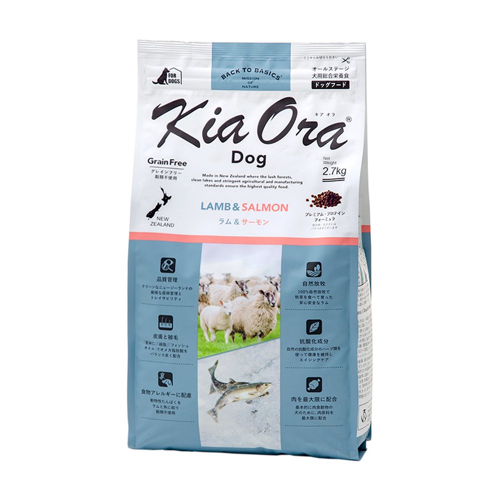 ドッグフード　キア　オラ　ラム＆サーモン　２．７ｋｇ　Ｋｉａ　Ｏｒａ　ＣＲＣ45―02―12―10―00