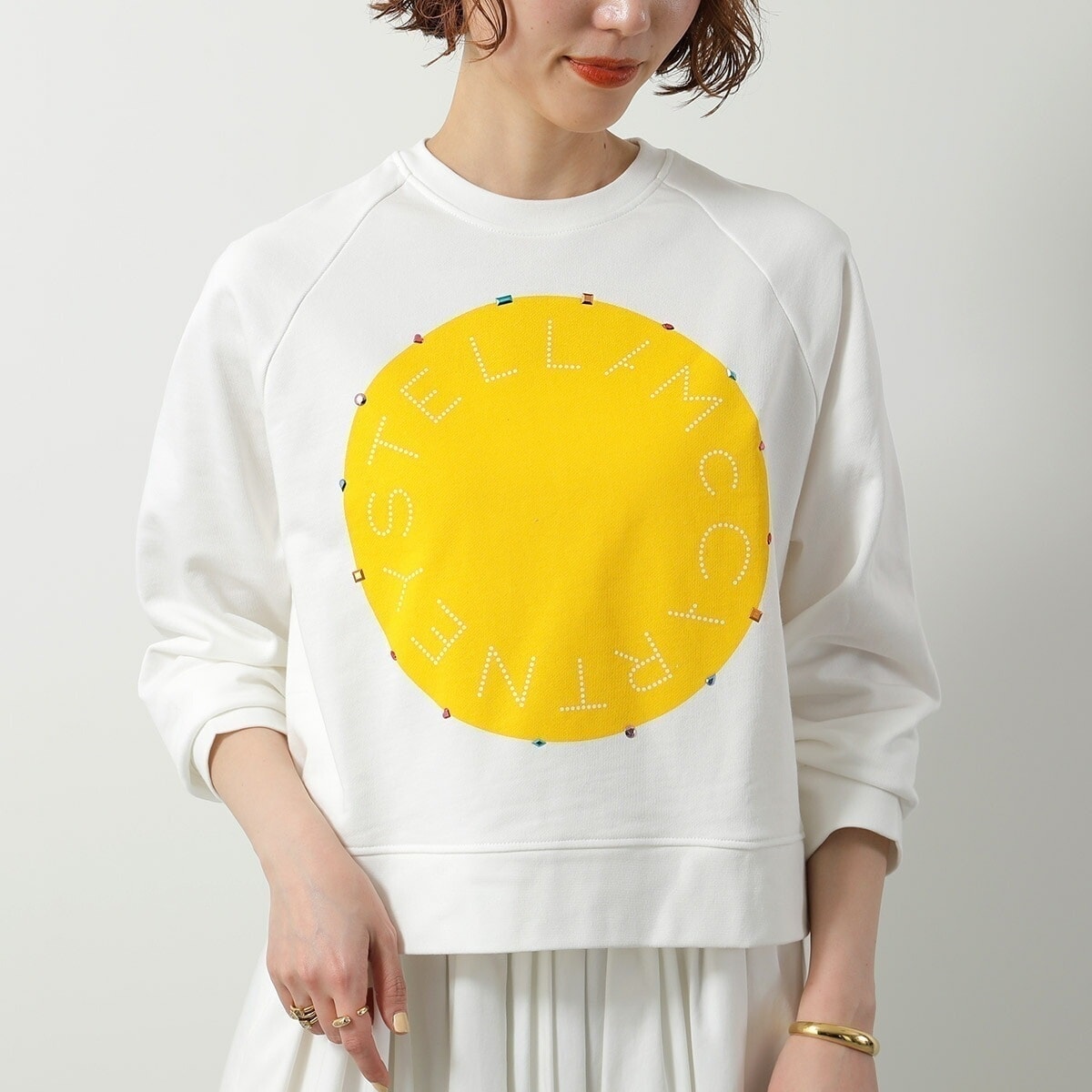 STELLA McCARTNEY Kids ステラマッカートニー キッズ スウェットシャツ TW4C90 Z0499 レディース ガールズ ロゴ プリント スタッズ 101