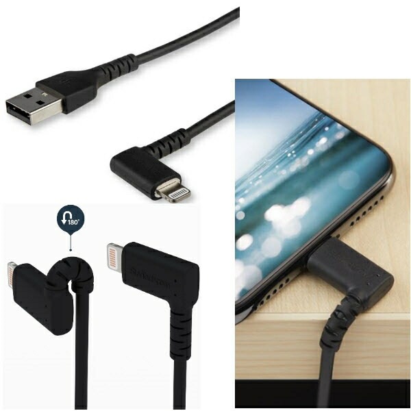 StarTech.com [RUSBLTMM2MBR] L型ライトニングケーブル 2m Apple