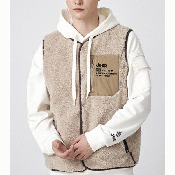 JEEP 男女共用 뽀글이 キルティング ヌビ reversible 両面 ボアベスト_1_A JN4JPU602_1