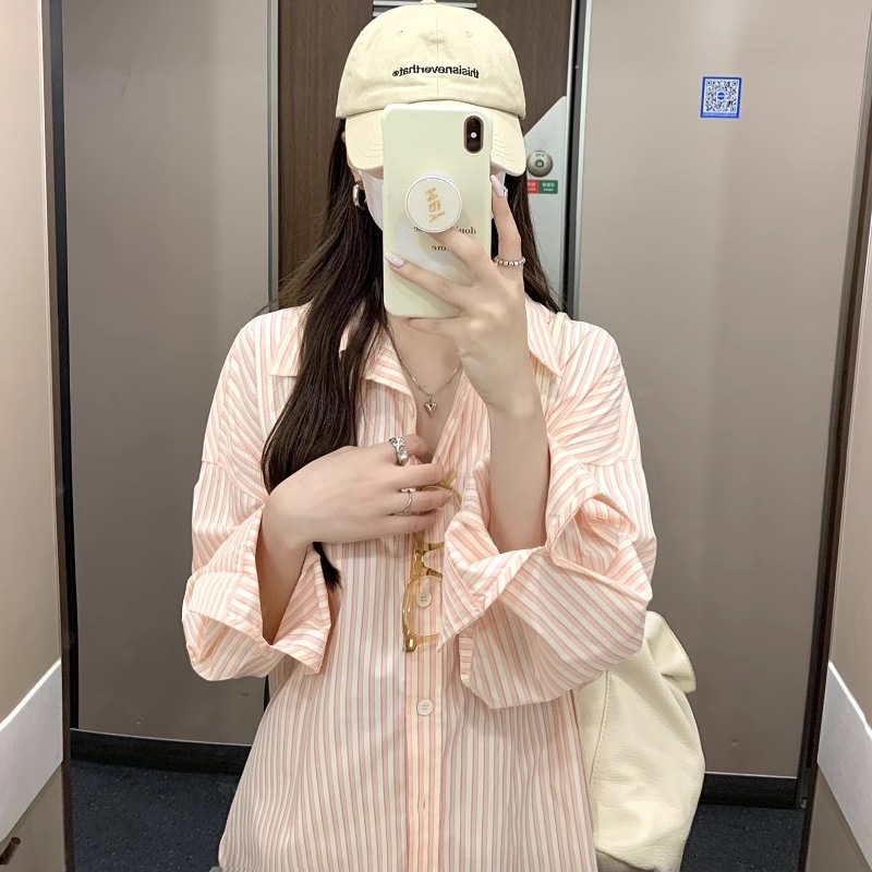 レディース 夏 薄手 イン ハイエンド ルーズ 日焼け止め 長袖 トップ トップス シャツ 袖あり 長袖 襟付き かわいい 大人可愛い シンプル カジュアル 大人 上品 おしゃれ お洒落 こなれ感