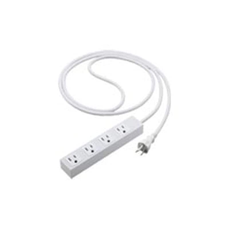 即納：パナソニック(Panasonic) S-OAタップ 接地15A形 4コ口・マットホワイト 2mコード付 マグネット付 WCHS2524MW