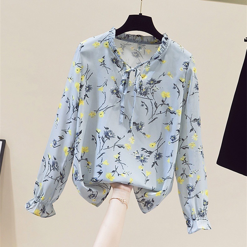 トップス ブラウス ショート ショート丈 半端丈 長袖 ラウンドネック ストレート ギャザー シフォン フリル リボン 透け感 シースルー かわいい 大人可愛い きれいめ 大人 上品 おしゃれ お洒落