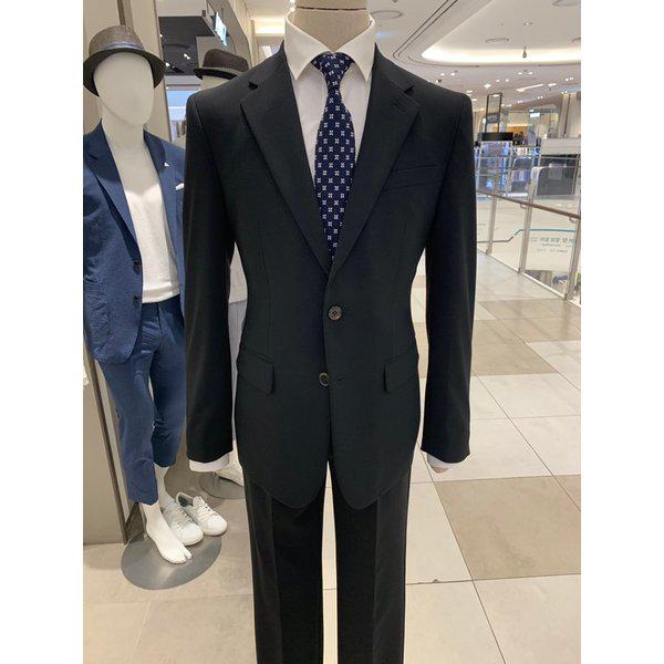 F/W ブラック ソリッド スパン スーツ