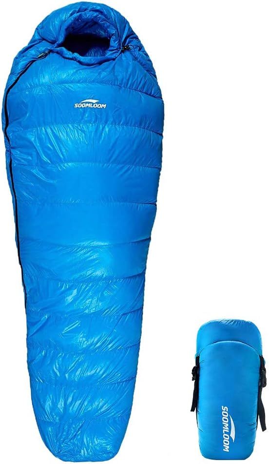 高級ダウン650FP寝袋 登山シュラフ/キャンプ アウトドア 防災用 避難用 防水