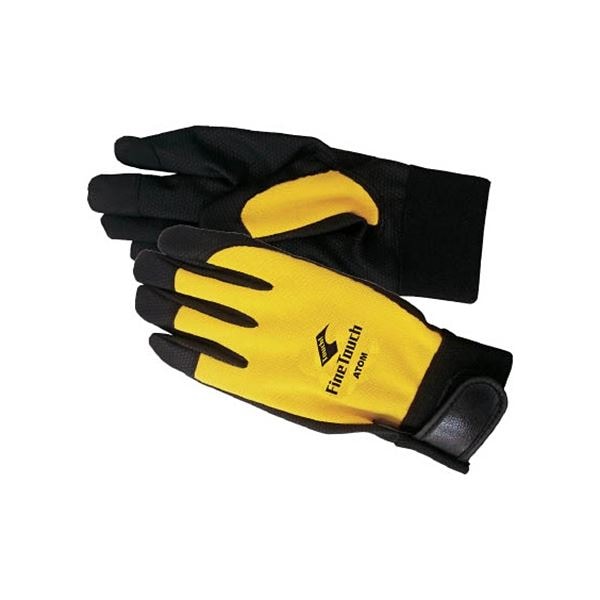 （まとめ）アトム ファインタッチ イエロー L 2027Y-L 1双 [x5セット]