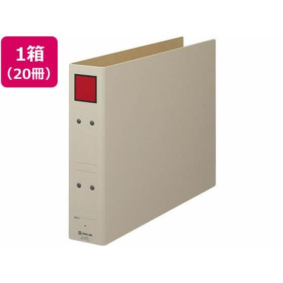 保存ファイル B4ヨコ とじ厚50mm グレー 20冊 キングジム 4395E