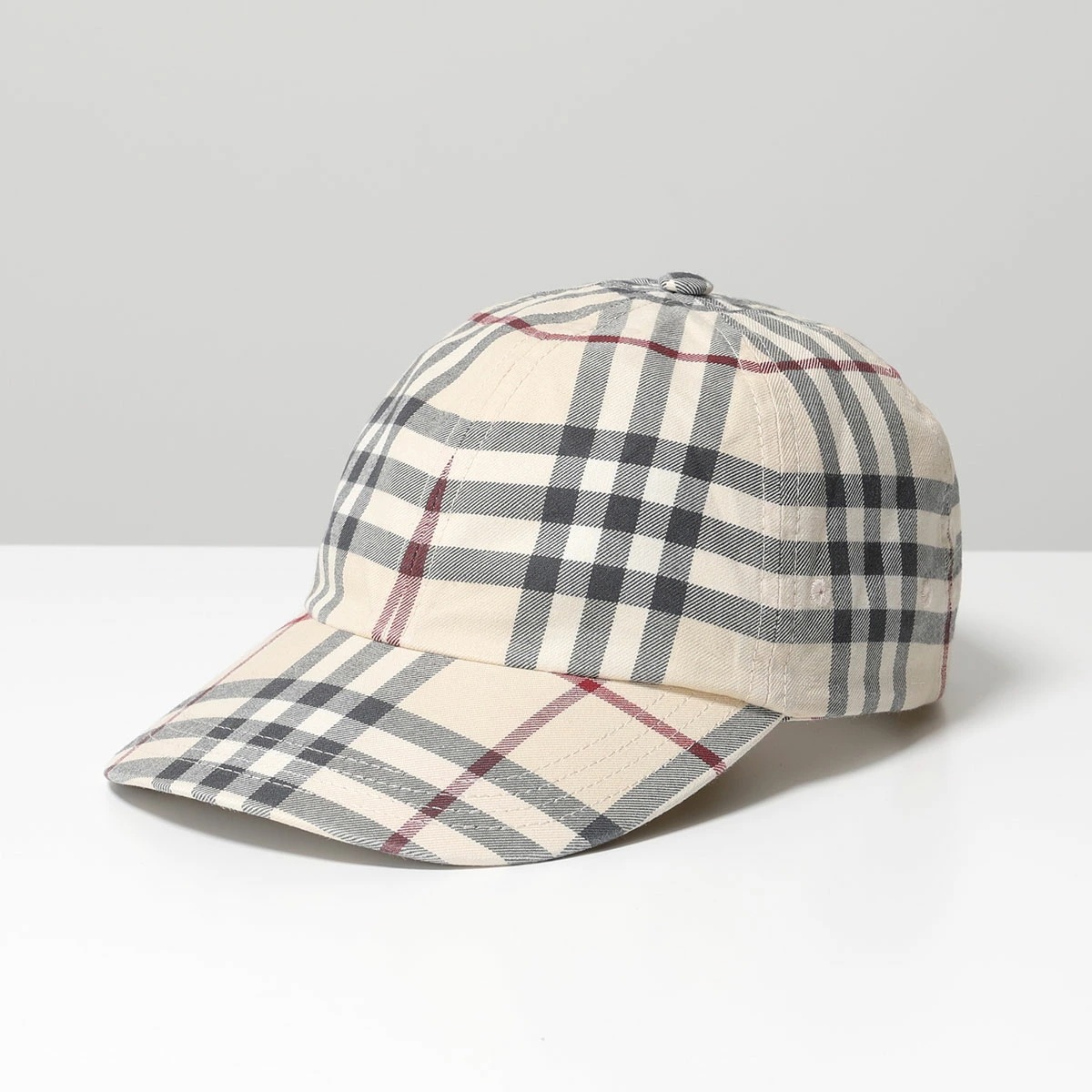 BURBERRY バーバリー ベースボールキャップ MH ARCHIVE CHECK 8073370 レディース コットン チェック 帽子 A1450/STONE