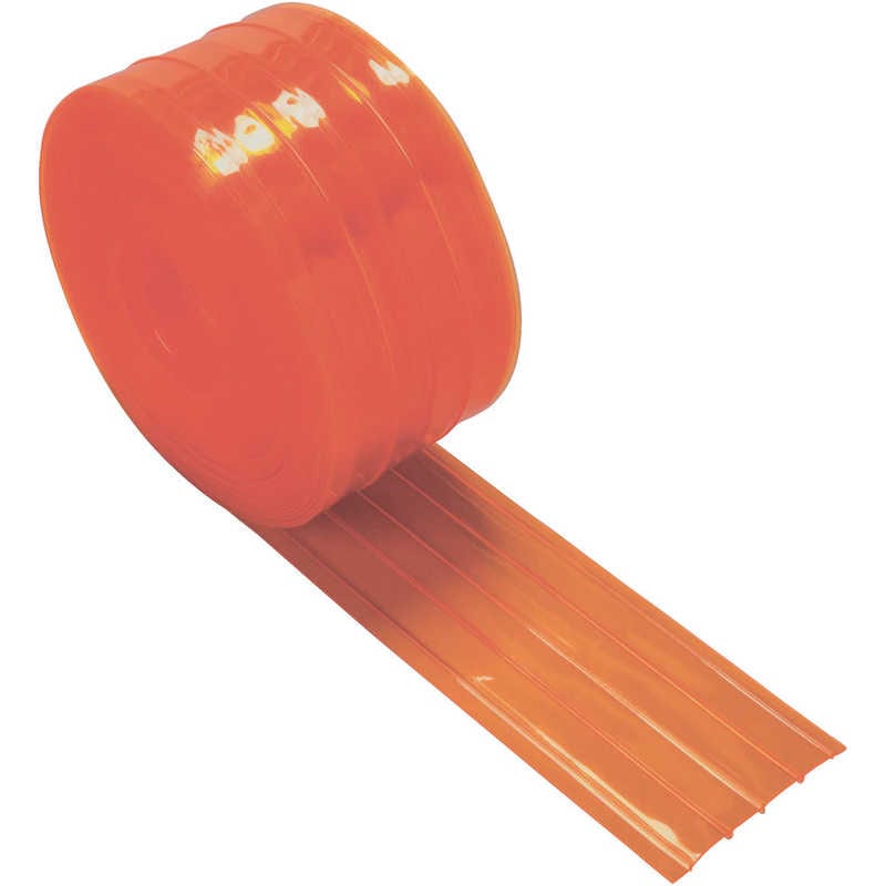 トラスコ中山　ストリップ型リブ付き間仕切りシート防虫オレンジ2X200X30M　TSRBO22030