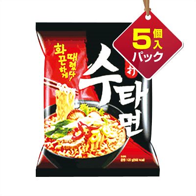 【お得】 三養 インスタントラーメン 韓国ラーメン 手打麺スタ麺(120gｘ5個入りパック) 韓国麺類