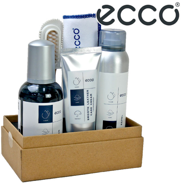 エコー ecco お手入用品 シューケアキット シューケアボックス 靴ケア ブラシ クロス クリーナー クリーム 防水スプレー 5点セット 904011900100 革靴 カジュアルシューズ