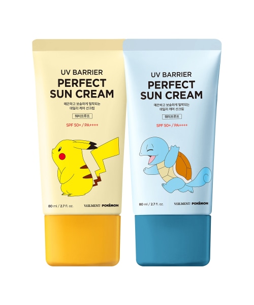 ポケモン UV サンクリーム 80ml 2個 ピカチュウ+ゼニガメ