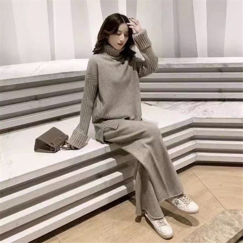 レディース トップス パンツ セットアップ ワイドパンツ 長袖 ハイネック ワイド ニット かわいい 大人可愛い カジュアル おしゃれ こなれ感 ラフ モード系 楽天市場】トップス×ワイドパンツ セットアップ レディース 春
