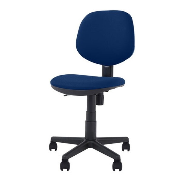 Netforce WLT-2-W-NV ネイビー オフィスチェア (軽量 デスクチェア 肘なし 布張り 座面昇降) メーカー直送