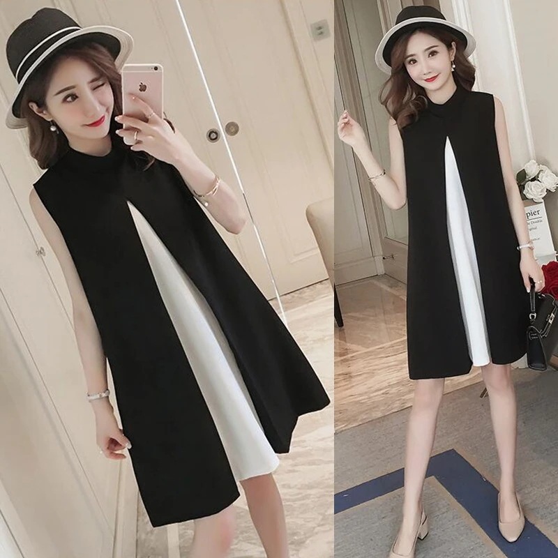 ノースリーブワンピース フレアワンピース ひざ丈 ハイネック ボトルネック フレア Aライン リボン きれいめ シンプル カジュアル おしゃれ 大人可愛い 大人女子 個性的 クール　着回し　デート