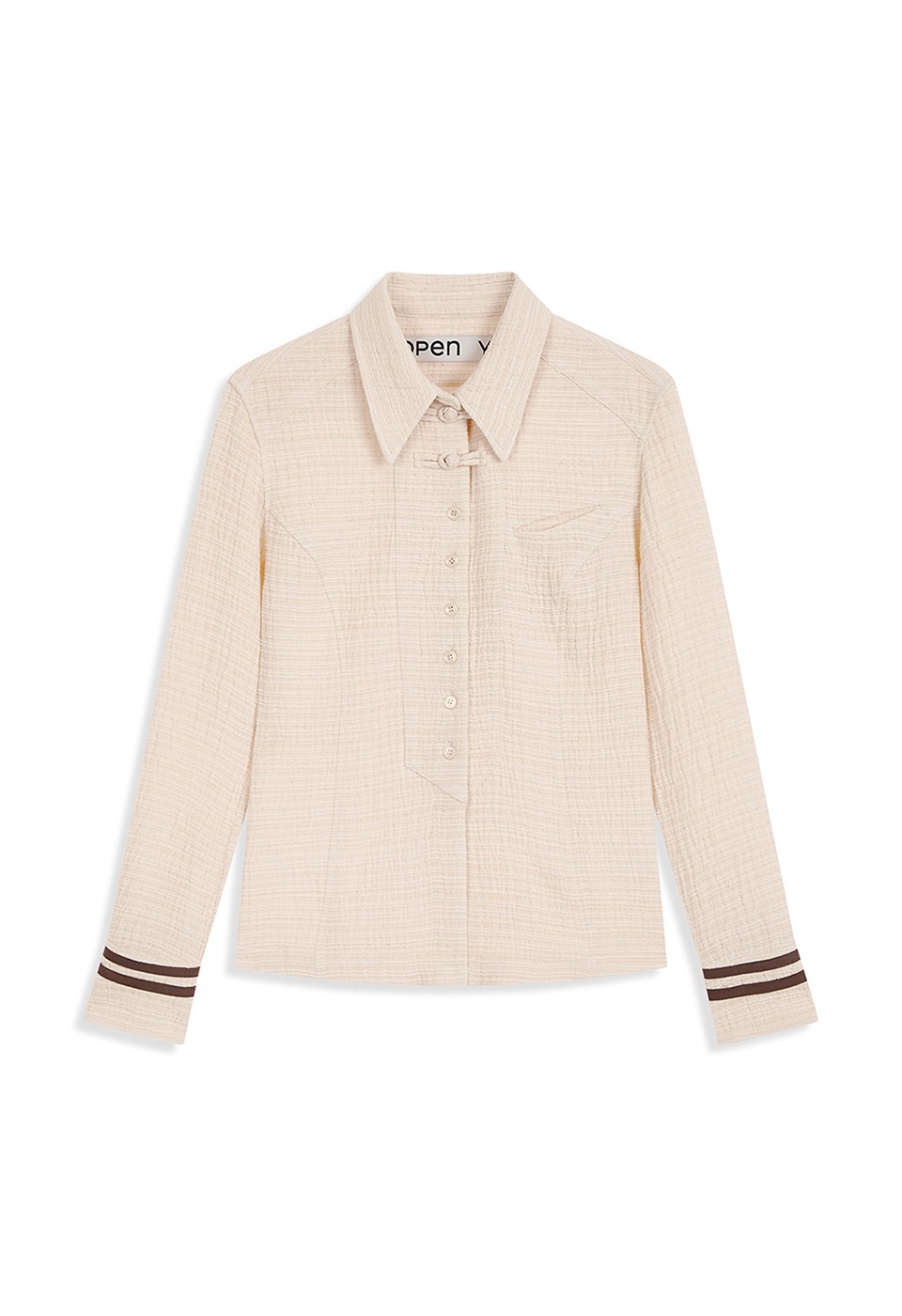 【OPEN Yy】 25FW SAILOR CUFFS SHIRT : CREAM