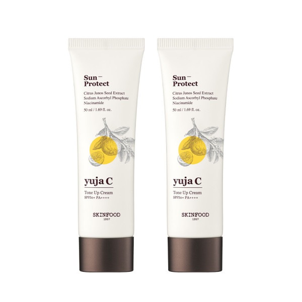 ゆずC くすみ すっきり トーンアップクリーム 2個(おまけ:ゆずトナー/セラム 14ml) SPF50+/PA+++