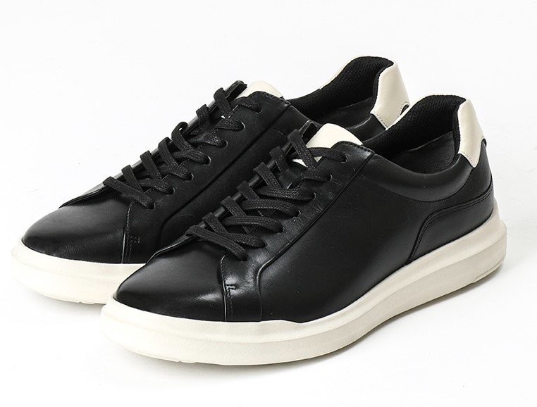 テクシーリュクス TU-7038-604-24.5 メンズ　本革スニーカー（ブラック×アイボリー・サイズ：24.5cm） A6TU7038604245