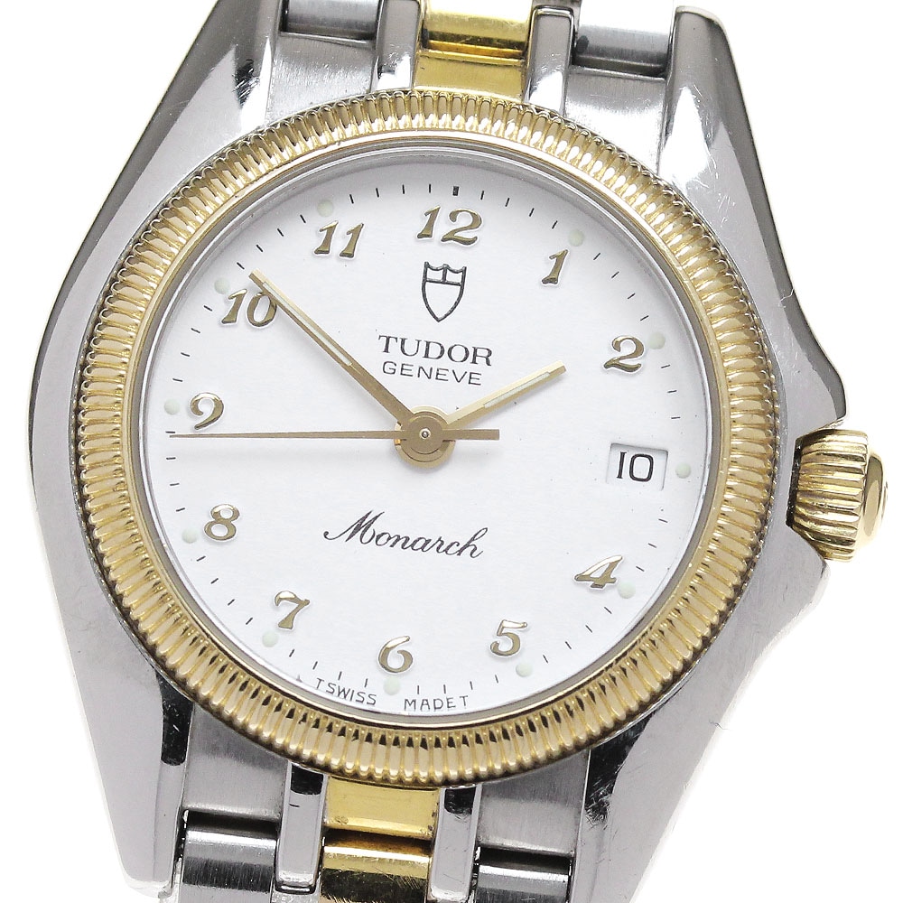チュードル TUDOR 15833 モナーク デイト クォーツ レディース _845535【中古】