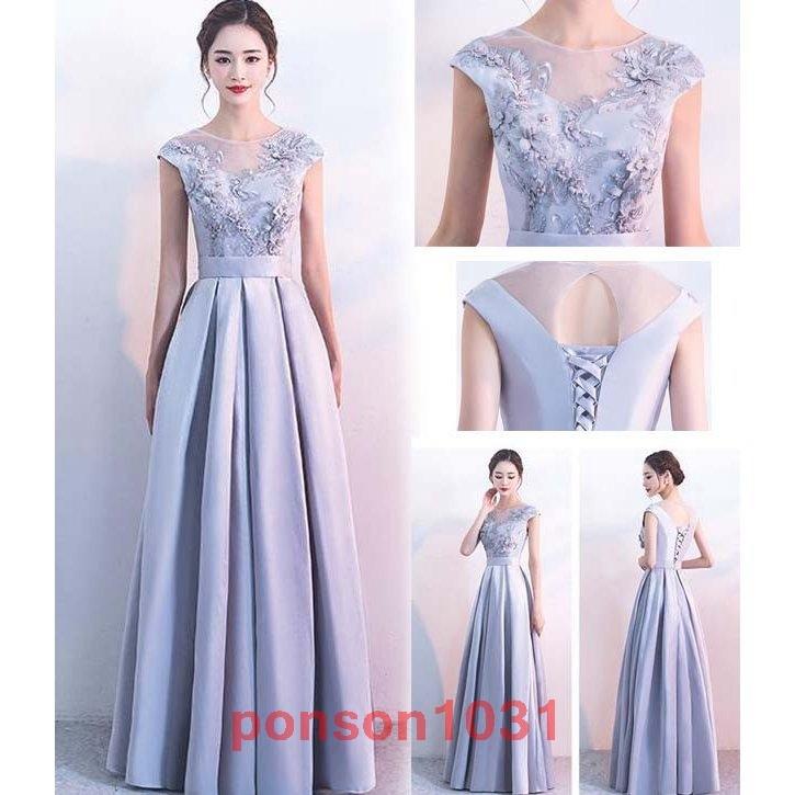 ロングドレス演奏会ドレスパーティードレス花嫁ウェディングドレス謝恩会お呼ばれ結婚式ドレスワンピース刺繍ラインドレスべアトップ大きいサイズ