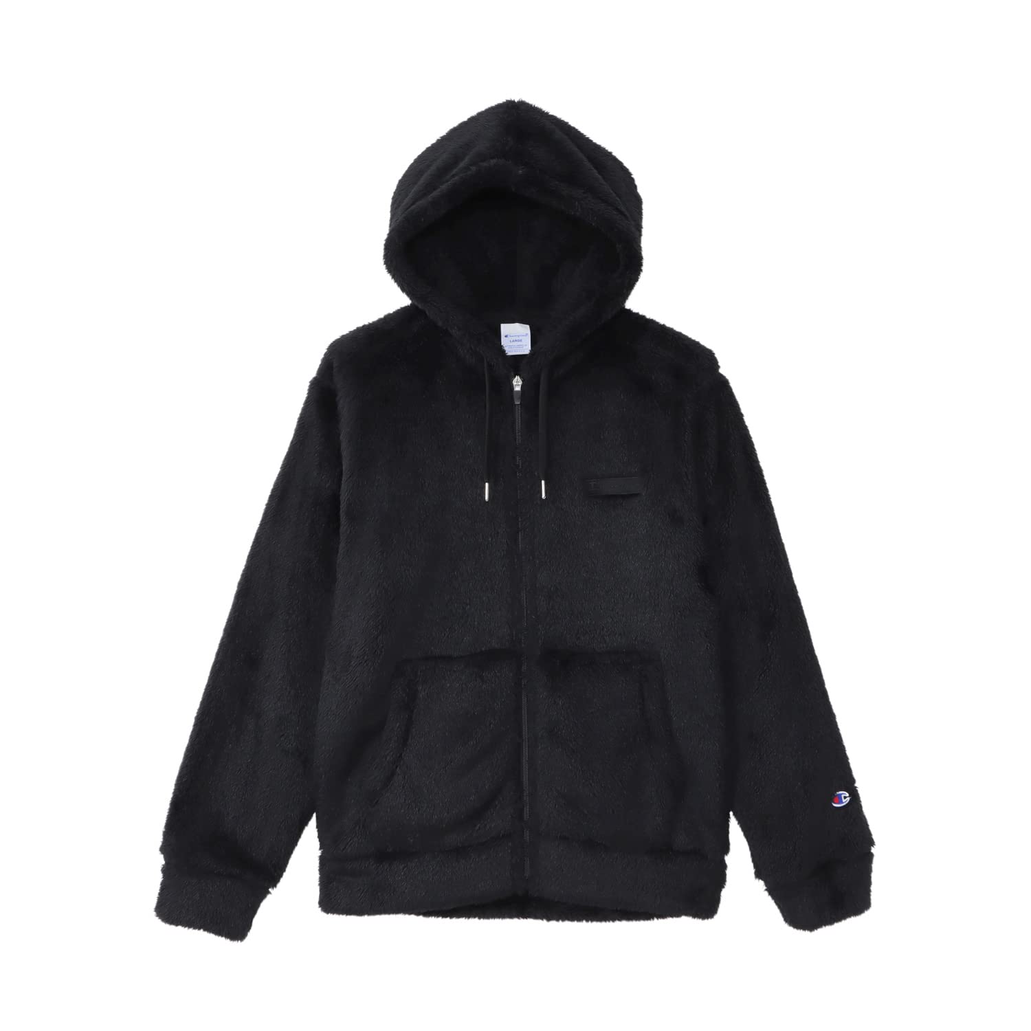[チャンピオン] アウター 長袖 刺繍 スクリプトロゴ ジップフーデッドジャケット ベーシック C3-L615/C3-L615Z メンズ ブラック