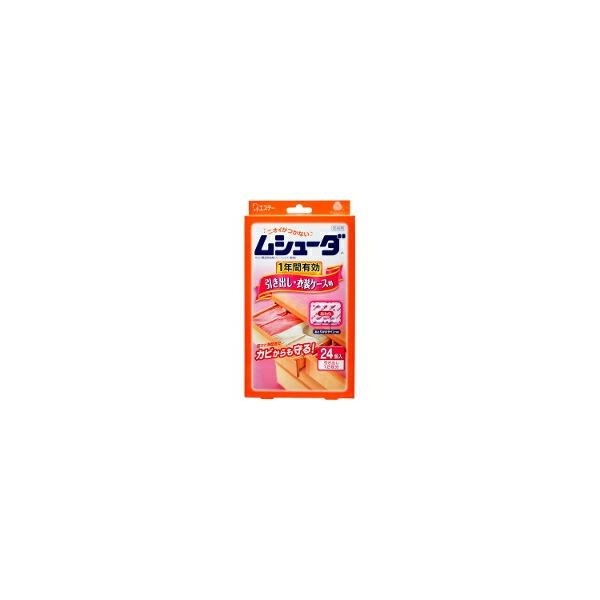 10個セット/ムシューダ 1年間有効 引き出し・衣装ケース用 24個 [エステー]