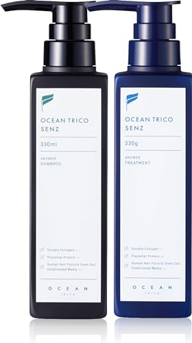 オーシャントリコ センズ (OCEAN TRICO SENZ) スカルプシャンプー トリートメント セット 330mL/330g フケ用シャンプー メンズシャンプー