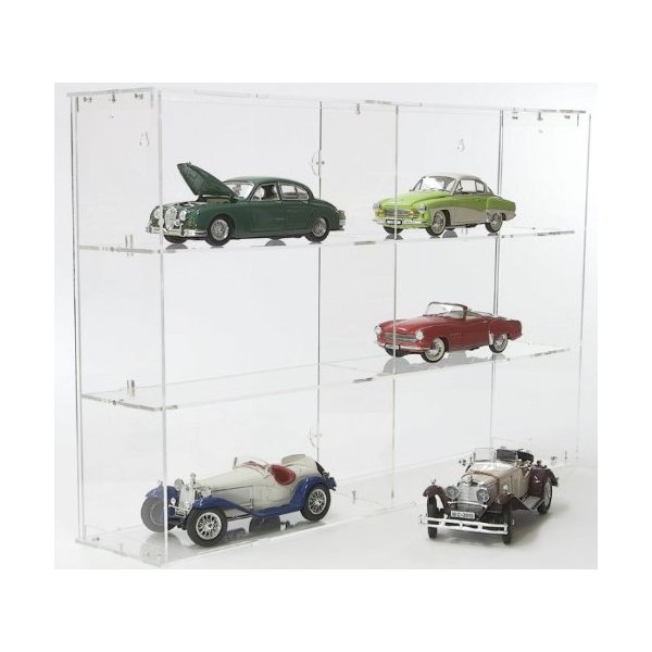SORA Modular Design Display Case for 1/18 Model Cars with Transparent Back-Panel 並行輸入品