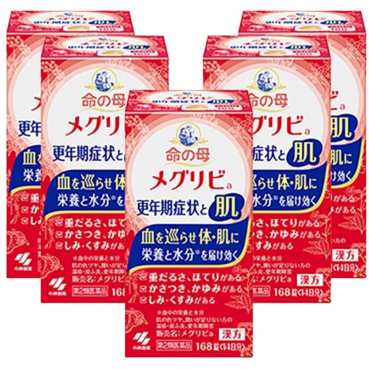 第2類医薬品 5個セット 小林製薬 命の母 メグリビa 168錠 漢方薬 肌 更年期