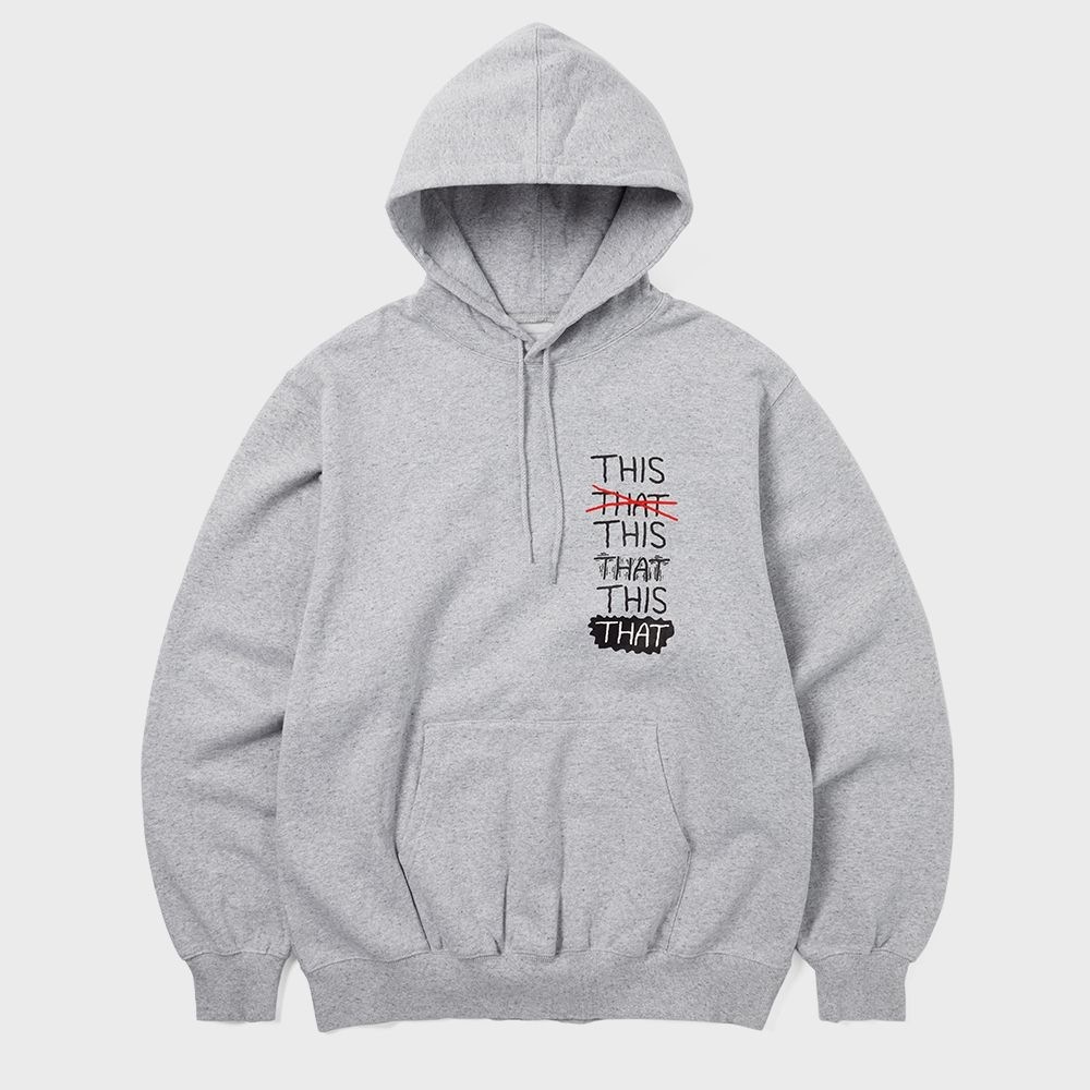 ディス・イズ・ネヴァー・ザット・スケートパーカーヘザーグレー