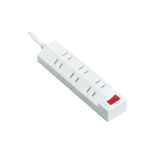 （まとめ）パナソニック ザタップマルチ一括スイッチ付 2P6個口 ホワイト 3.0m WHA29362WKP 1個3セット