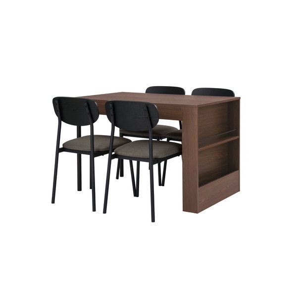 DTS-STRウォールナット ダイニングテーブルセット 収納付き メーカー直送 28,938円