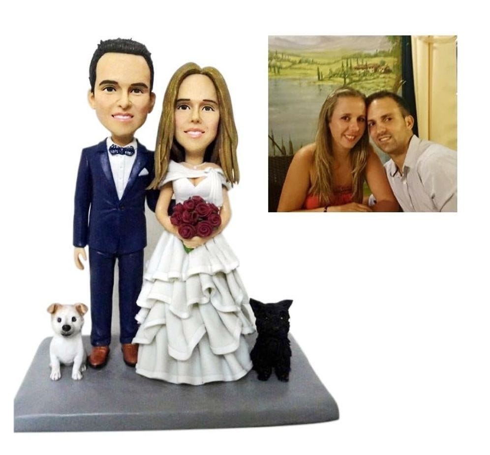 【オーダーメイド】3D肖像画 似顔絵 人形 フィギュア 結婚祝い 周年記念日 カップル 彼氏 彼女 夫婦 両親 贈呈品 記念品