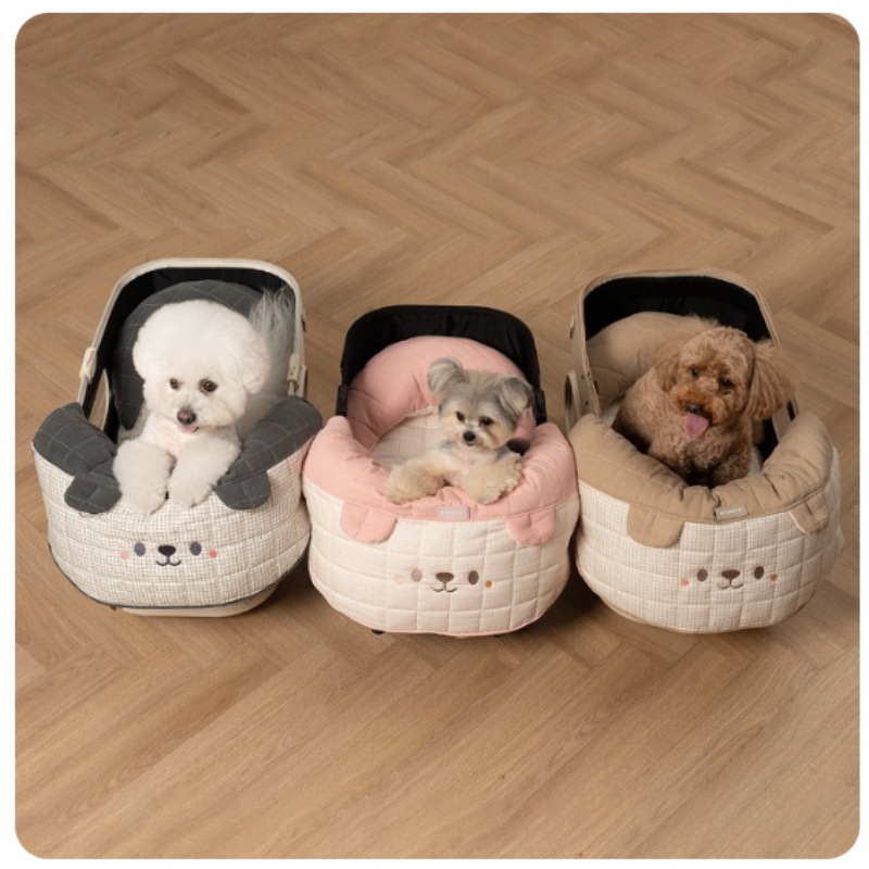 ハニーバニー ペットモチャ セット (ガード+クッション+ピロー)3カラーの中から選択1