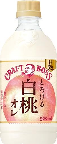 他サイト： サントリー クラフトボス とろける白桃オレ BOSS 500ml×24本の商品画像