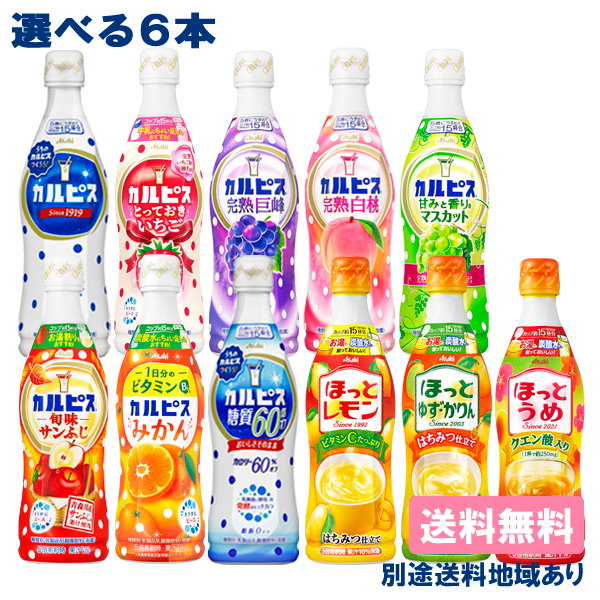 送料無料 アサヒ飲料 カルピス CALPIS ほっとうめ 希釈用 プラスチック