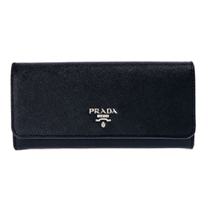 PRADA 1MH132-S/COLOUR/BAL/AST プラダ 二折長財布 レザー ネイビー系/ブルー系